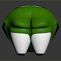 Green Frog Character Wearing Black Tuxedo With Big Eyes Orange Mouth And White Shirt Details