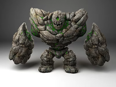Stone Man Stone Monster Stone 3d model