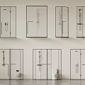 Modern Glass Shower Enclosure Designs With Stylish Shower Heads And Fixtures