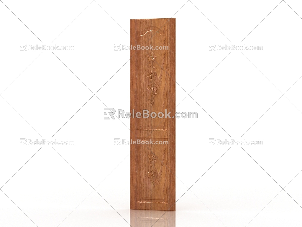 American wardrobe door panel 3d model