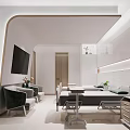 Modern Hospital Outpatient Clinic Interior With Waiting Area And Medical Furniture