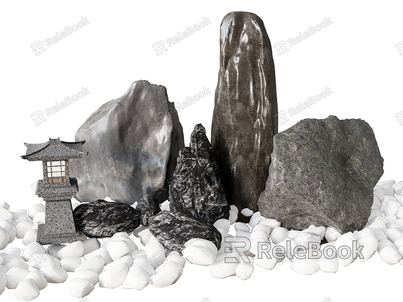 rockery stone goose warm stone model