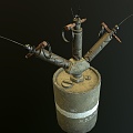 German Grenade Weapons German World War II Grenade Mine Grenade Equipment Equipment 3d model