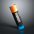 Duracell Orange And Blue Cylindrical Battery As Essential Hardware Tool With Reliable Performance 3d model
