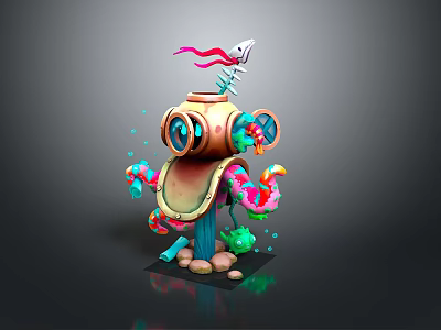 Coral Reef Coral Underwater World Underwater World Marine Animal Fish Freshwater Fish Marine Fish Animal 3d model