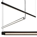 Modern Linear Pendant Light With Sleek Metal Finish For Contemporary Interior Design