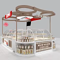 Zhengfuji Shopping Mall Store Featuring Transparent Display Cases Food Display Counter Screen And Packaged Goods