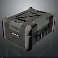 Rugged Equipment Enclosure With Protective Corners Top Frame Control Panel Handle And Warning Label