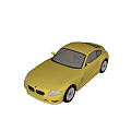 Yellow Two Door Sports Car With Silver Wheels And Smooth Exterior Design