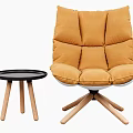 Modern Multicolor Accent Leisure Chairs With Round Side Tables And Stylish Bases