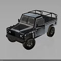 Sturdy White Pickup Truck Featuring Black Roof Rack Off Road Tires And Classic Design