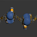Cartoon Robot Characters With Blue Hats Yellow Bodies Blue Shorts And Yellow Shoes