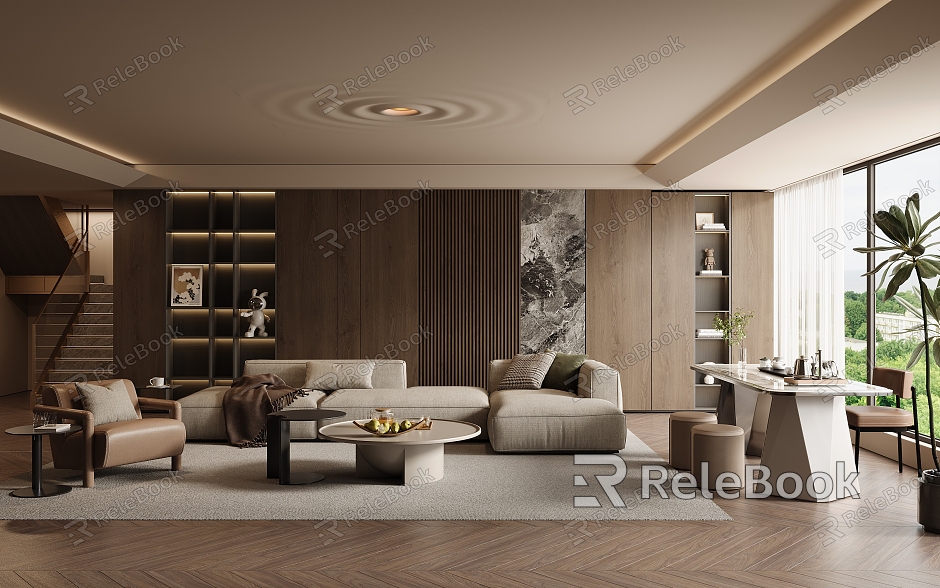 Light Luxury Italian Home Living Room Sofa Coffee Table Combination Mother and Mother Coffee Table Decorative Cabinet Leisure Sofa Chair Marble Tea Table Chair Tea Set Stairs Large Flat Floor model