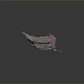 Modern Drone Concept Design With Four Rotors Red Rings Gray Body And Aerodynamic Structure