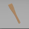 Natural Wooden Spatula Kitchen Tool With Long Handle For Cooking Utensils