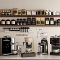 Modern coffee machine combination 3d model