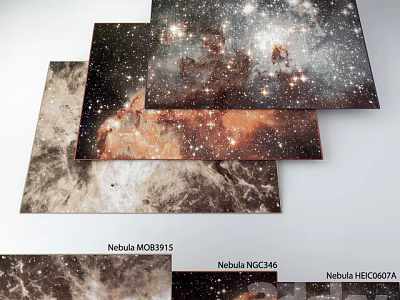 Square Rugs With Starry Nebula Pattern And Cosmic Design For Home Decor 3d model