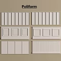 Poliform Wall Paneling Various Styles And Designs For Interior Decor 3d model