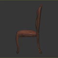 Vintage Leather Chair With Tufted Design And Wooden Legs For Interior Decor