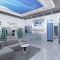 FK Brand Clothing Store With Modern Window Display Mannequins Bright Interior And Decorative Plants