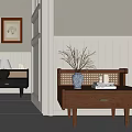 Bedside table 3d model