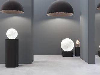 Modern lamp combination chandelier 3d model