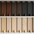 Wooden Wall Panels With Various Colors And Wood Grain Sample
