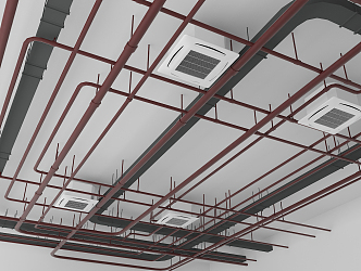 Modern Piping 3d model