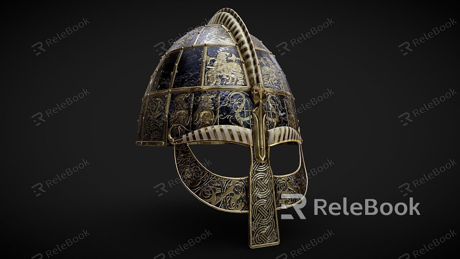 Vendel Period Viking Helmet model