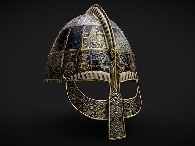 Vendel Period Viking Helmet model