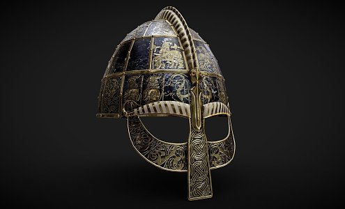 Vendel Period Viking Helmet 3d model