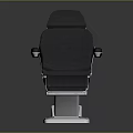 Modern Blue And White Medical Examination Chair With Adjustable Backrest Armrests And Footrest Section