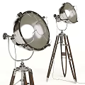 Vintage Metal Floor Lamps With Tripod Base And Round Shade For Living Room Decorative Lighting