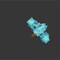 modern monitor screen sci-fi screen sci-fi monitor 3d model