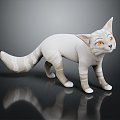 Modern Cat Kitten Flower Cat Domestic Cat 3d model