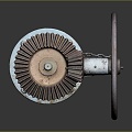 Industrial LOFT gear big gear small gear cast iron gear 3d model