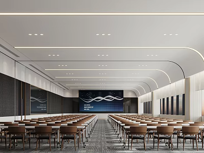 Modern Conference Room 3d model