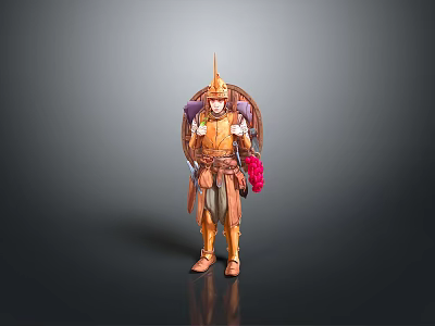 knight heroine ancient warrior heroine paladin ancient heroine hero ancient warrior 3d model