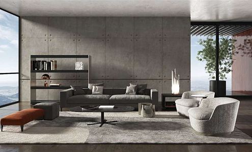 modern living room sofa 3d model