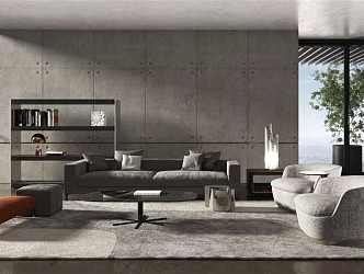 modern living room sofa 3d model