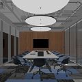 Modern Conference Room 3d model