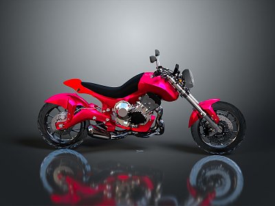 Motorcycle Two-wheeled Motorcycle Cross-country Motorcycle Road Race Motorcycle Motor Vehicle Transport 3d model