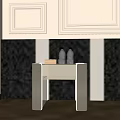 Modern bedside table decoration side cabinet side table 3d model