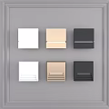 Outdoor Lights Featuring Square Design In White Beige And Black Colors For Exterior Decor