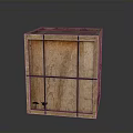 Sturdy Wooden Storage Crate With Cross Straps For Secure Equipment Transport And Storage
