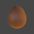 Fresh Orange Egg With Smooth Texture And Natural Hue In Soft Light