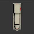 White Ambulance Vehicle With Red Cross Stripes Windows And Wheels Design
