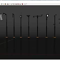 Outdoor Lights With Various Modern Designs And Metal Poles For Street Garden Use