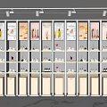 Modern Shopping Mall Store With Neatly Arranged Shelves And Various Products