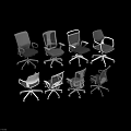 Modern Mesh Office Chairs Multiple Styles Different Colors Ergonomic Design And Swivel Base